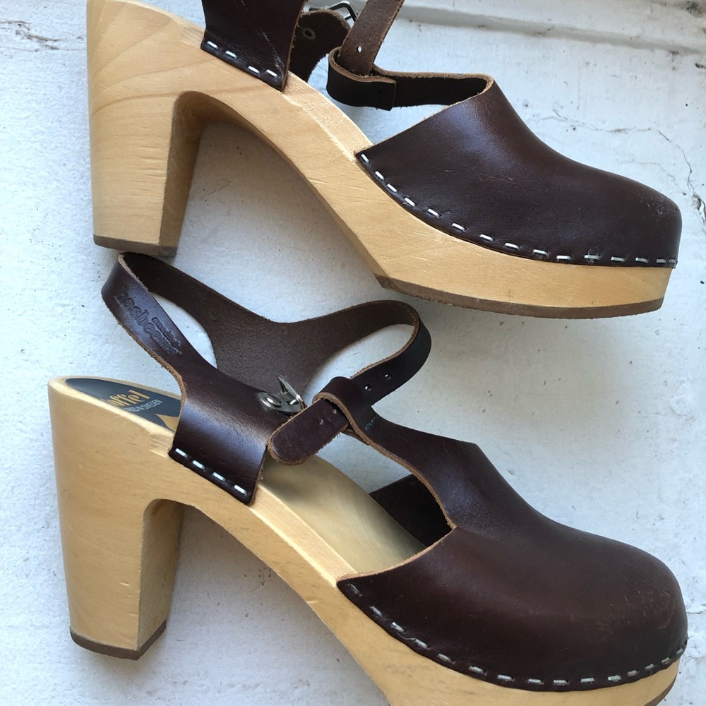 Swedish Hasbeens - High Heel - Chocolate Brown